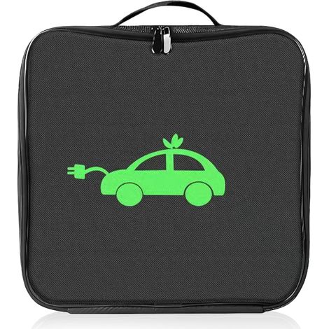Organisateur Voiture, Rangement Coffre de Voiture, Caisse Étanche pour Cable Recharge Car Electrique, Car Accessories pour Coffre de Accessories Garage Voyage Camping (Carré) (1/5)