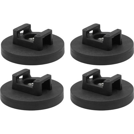 Lot de 4 attaches magnétiques pour câbles, organiseur de câbles de 43 mm, support de câble magnétique, clips magnétiques, pour voiture, bureau et maison (1/5)