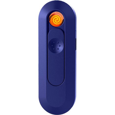 Briquet mini coupe-vent portable sans flamme pour le camping et les activités de plein air (bleu) (1/5)
