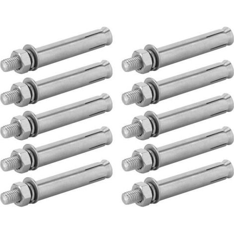 Boulons d'expansion - - M8x80 - Acier inoxydable 304 - Lot de 10 (1/4)