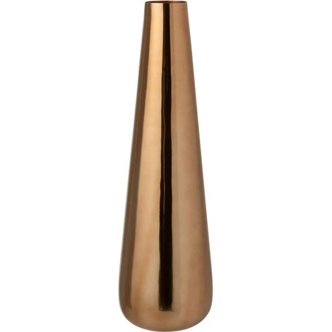 Vase Design en Métal "Moses" 60cm Rose Doré (1/3)