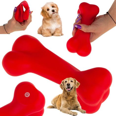 Os de dentition en caoutchouc pour chien TG56080, jouet à rapporter avec fonction sonore (1/5)