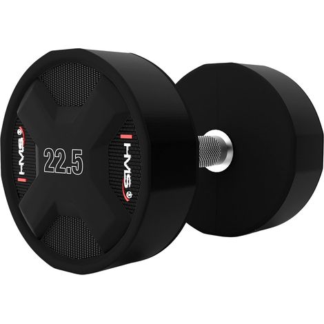 Mancuerna de poliuretano de 22,5 kg: equipo de fitness duradero