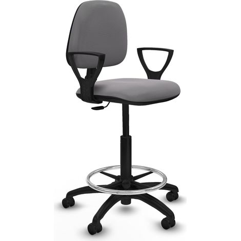 Silla de oficina piqueras y crespo gris altura regulable