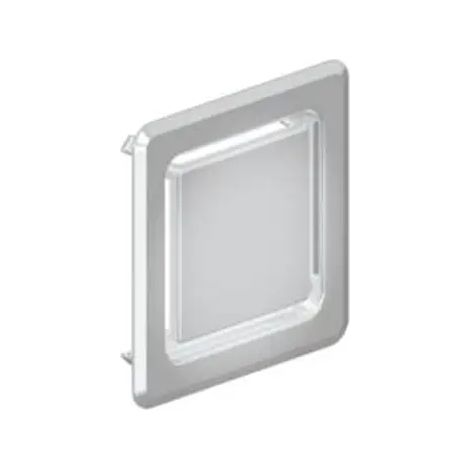 DALLMER Tapa DallVent WE, cromada, 125 x 125 mm, 850058