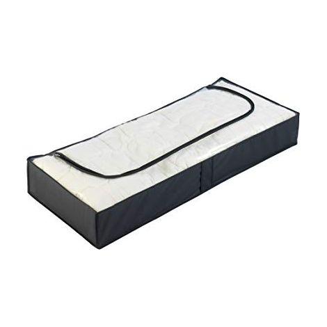 WENKO Custodia sottoletto Deep Black, PEVA, 105 x 15 x 45 cm, Nero (1/3)