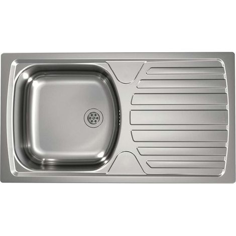 Alveus Basic - Lavello 78x44 cm, scarico 6 cm, acciaio inox 1136534