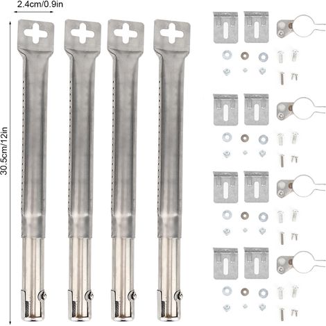 Juego de 4 parrillas telescópicas de acero inoxidable para Brinkmann Charmglow – juego de repuestos (1/5)