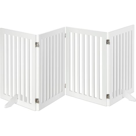 Cancello di sicurezza multifunzionale per scale 70 x 51 x 2 cm stabilità ottimale in MDF bianco 130007505