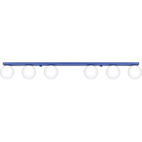 Plafoniere Yoli oltremare 120x14.5x12cm Acciaio Sollux (1/5)