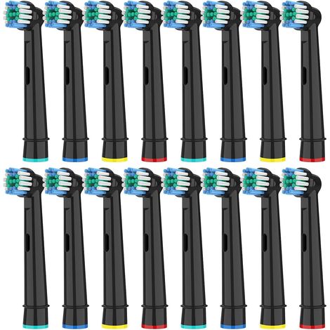 Replacement Toothbrush Heads for Pro, Junior, Genius, Smart Series Electric Toothbrush Heads Compatible with All Precision Rotary Toothbrushes (Pack of 16) (1/5)