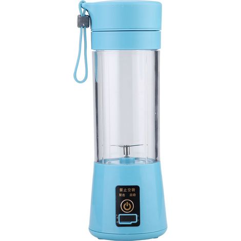 Tragbarer elektrischer USB-Fruchtsaftmixer mit Doppelklinge (Blau) (1/5)