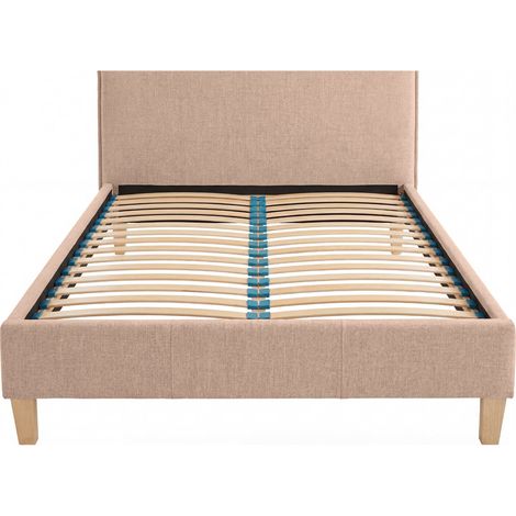 AMORE - Lit tissu lisse Rose 180x200cm (1/5)