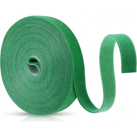 Attaches de Jardin pour Plantes, 5M Attache Plante Grimpante, 15MM Liens de Plantes Bande de Fixation Réutilisable, Sangles de Fixation Réglables pour Attacher Les Plante et Les Arbres (1/5)