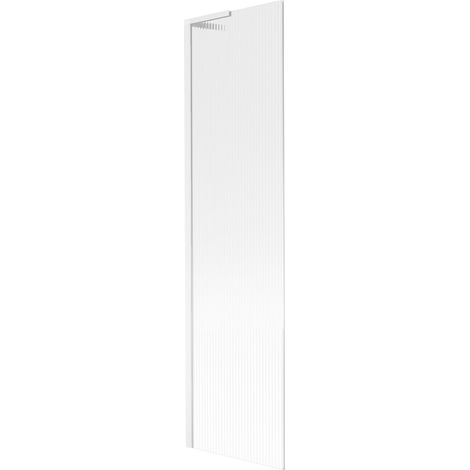 Mexen Next L paratia da vasca da bagno 1-anta 50 x 150 cm, righe, bianco - 895-050-000-03-09-20 (1/5)