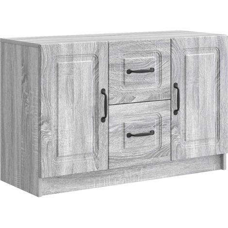Sideboard Graues Sonoma 89 x 34,5 x 57 cm Holzwerkstoff vidaXL