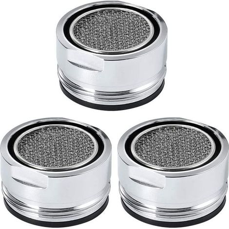 QAZQA 3 Pcs Mousseur Robinet M24 Filtre de Robinet en Acier Inoxydable Aérateur de Robinet Filtre de Robinet de Salle de Bain de Cuisine (1/5)