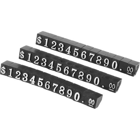 Alasum Kit de 3 Supports pour Étiquettes Prix Numérique en (1/5)
