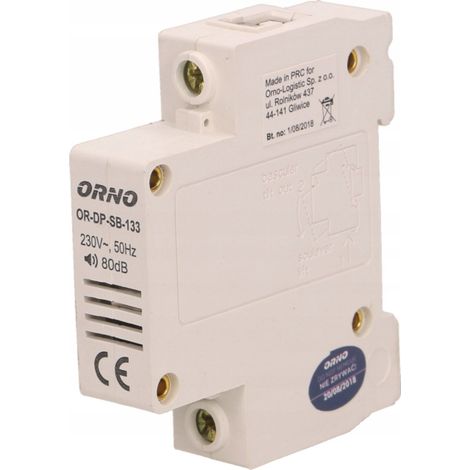 Klingel kabelgebunden Orno or-dp-sb-133 DIN-Schienenmontage 230V (1/3)
