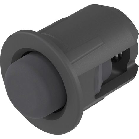 Blum 993.0830.01 Distanzpuffer, Schubladenöffner, Möbeldämpfer, Schrankpuffer + sanftes Schließen + Kunststoff tiefgrau, Bohr ø 8
