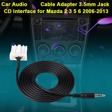 Autoradio-Adapterkabel mit 3,5-mm-Klinkenstecker und CD-Schnittstelle für Mazda 2, 3, 5 und 6 (2006–2013), AUX-Anschluss, Kfz-Zubehörset (1/5)