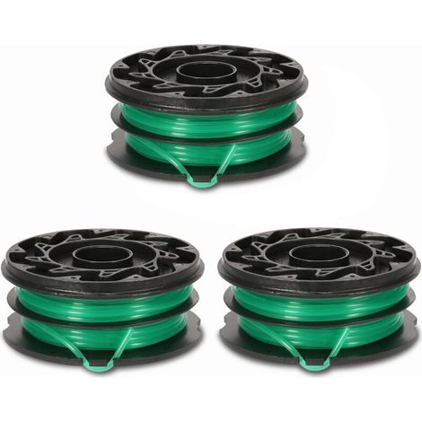 bobine de rotofil Reflex Plus A6495 A6495-XJ compatible avec les débroussailleuses électriques Black+Decker GL701, GL741, GL720, GL716 et GL716B, rechange double fil 3,6 mètres - (1/5)