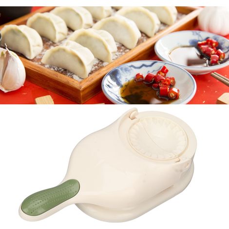 Machine à raviolis pour les paresseux, laminoir à pâte à raviolis, presse à pâte, machine à brioches vapeur, presse à raviolis pour la cuisine et la maison, blanche (1/5)