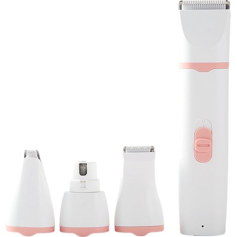 Tondeuse électrique 4 en 1 pour animaux de compagnie, ensemble antidérapant, tondeuse à poils pour chatons, chiots, chats et chiens-AquaForge (1/5)