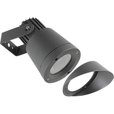 Leds-C4 Hubble&Gu5.3 Technopolymer - Projecteur extérieur à 1 lumière noir IP65, GU10 (1/3)