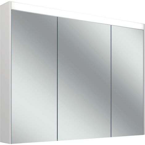 Armario con espejo Schneider OBJECT Line Superior LED, 3 puertas (1/2)