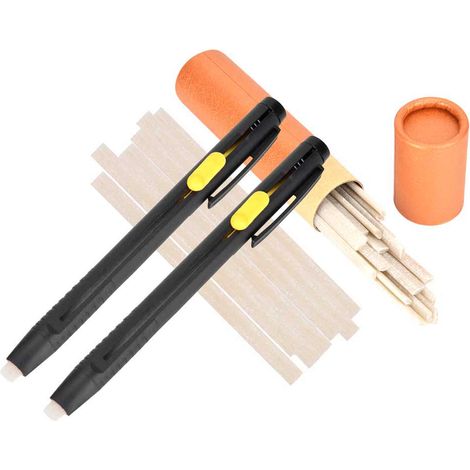 Marqueurs automatiques en cuir à disparition rapide, 2 étuis à stylos, 20 bandes de papier ciré pour marqueurs à disparition rapide (1/5)