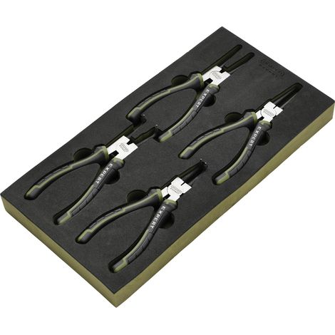 Draper 09930 Draper Expert Circlip Pliers Set in EVA Foam Tray, 180mm (4 Piece)