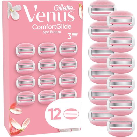 Gillette Venus Comfortglide Spa Breeze Systemklingen 12er (Big Pack) Damenrasierer