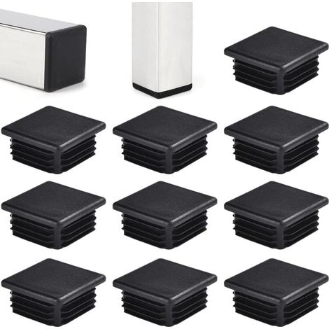 Pack of 32 Lamellated Plugs 50 x 50 mm Plastic Metal Square Tube Plugs usage simple top vente top vente (1/5)