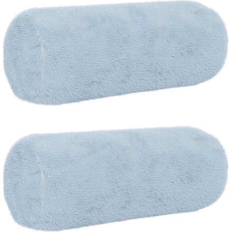 Funda de almohada 2 uds. HEERLEN Azul Claro Ø 15 x 40 cm vidaXL (1/5)