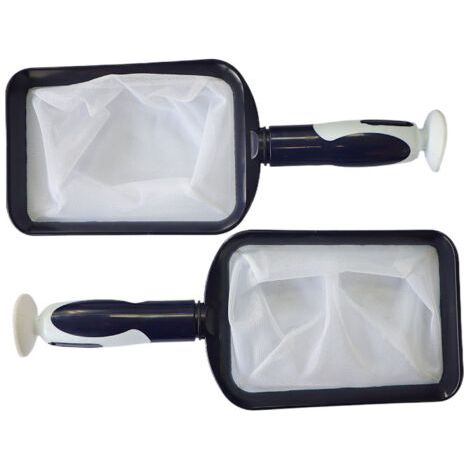 Écumeur d'huile portatif breveté à mailles fines pour le nettoyage des spas, jacuzzis, eaux froides et petites piscines - Léger et durable avec ventouse puissante - Nettoie le filtre (1/4)