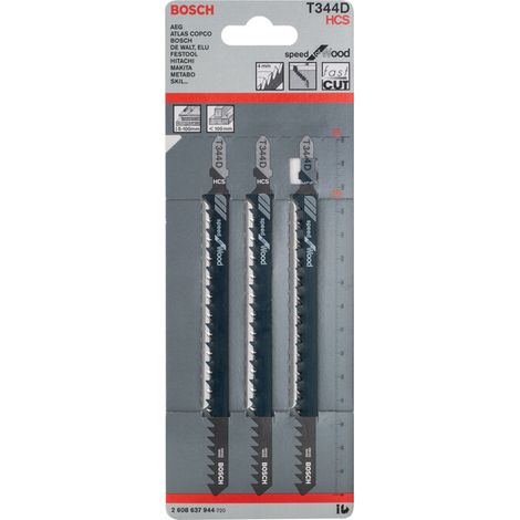 BOSCH-A 3 LAME T 344 D P/SEGHETTO ALTERNATIVO