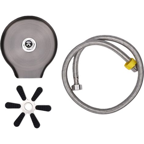 Lave-tasses automatique pour évier de cuisine, en acier inoxydable 304, avec robinet en cuivre gris et tube de 800 mm. (1/5)
