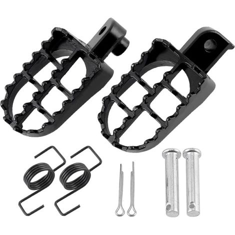 Pedane in alluminio da 8 mm per moto da fuoristrada – Compatibili con PW50, PW80, TTR90, da 50 a 125 cc – Qualità MX (1/5)