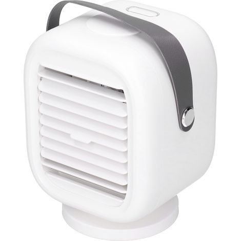 190 ml USB-Lüfter, Luftvernebler, 120°-Oszillation, wiederaufladbar, für Büro und Zuhause, weiß. (1/5)