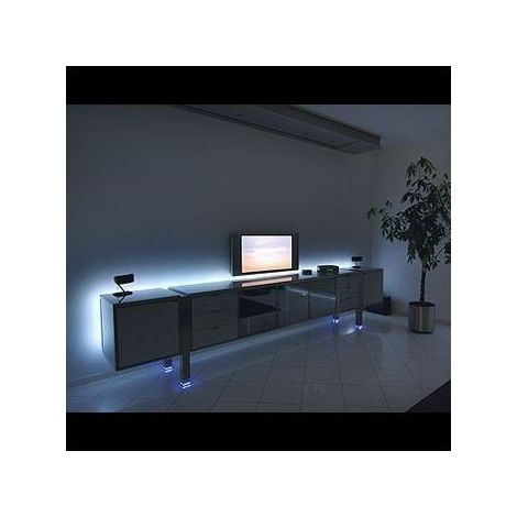 Bande Led Flexible 5050 4,5 M Avec Alimentation + Lumière Blanche Froide/chaud