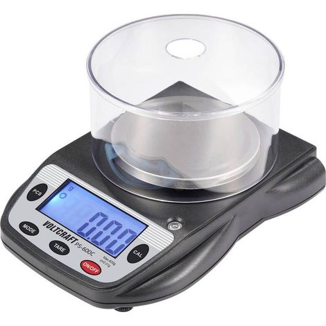 [GEBRAUCHT] B-Ware VOLTCRAFT PS-600C Präzisionswaage 600g Edelstahl digital Stückzählung schwarz (1/2)
