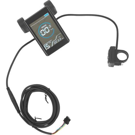 Wasserdichtes, multifunktionales ABS-Farb-LCD-Bedienfeld für Fahrräder/Roller mit 5-poligem Anschluss und Multifunktionsanzeige. Anpassbar an Fahrräder/Roller. (1/5)