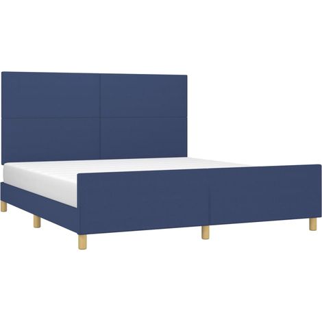 Cama sin colchón tela azul 180x200 cm vidaXL (1/5)