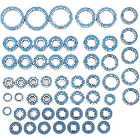 Kit de 55 roulements à billes en acier pour amélioration de voitures RC 1/10, crawler et modèles radiocommandés (1/5)