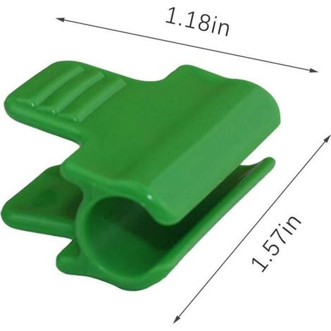 Clip per serra BDD, confezione da 20 clip per pellicola da serra, in plastica laminata, clip per striscioni, telai e coperture per serre Ø 11 mm (1/4)