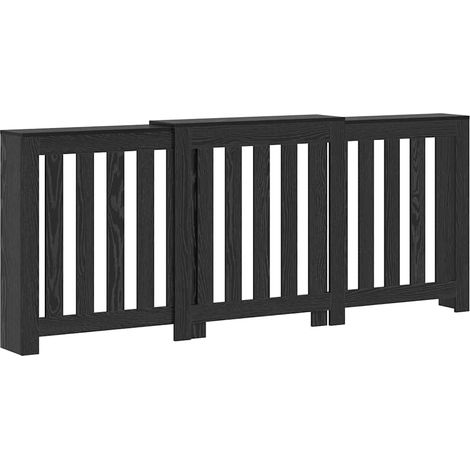 Cache-Radiateur Chêne noir 205 x 21,5 x 83,5 cm CFW65035 (1/5)