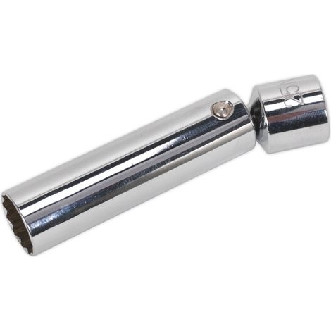 Sealey Spark Plug Socket with Universal Joint 3/8""Sq Drive 12-Point 14mm AK6569