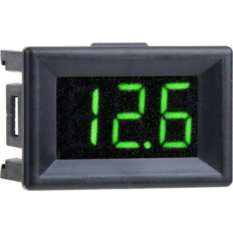 Digitales Voltmeter 0,36 Zoll Dreileiter-Gleichstrom 0-100V LED-Anzeige Spannungsmesser Wasserdicht (Grün) (1/5)