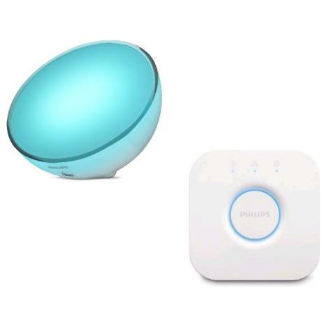 Lampe à poser connectée Philips Hue Go Led Nomade + Pont de connexion Philips Hue Bridge